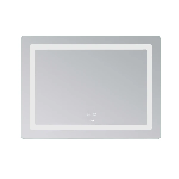 Дзеркало Lidz Kubis (KU2) 900х700 з LED-підсвічуванням Touch, з антизапотіванням, з димером, рег. яскравості LD78LF904907048452 - 2 фото