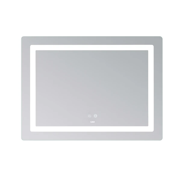 Дзеркало Lidz Kubis (KU2) 900х700 з LED-підсвічуванням Touch, з антизапотіванням, з димером, рег. яскравості LD78LF904907048452 - 3 фото
