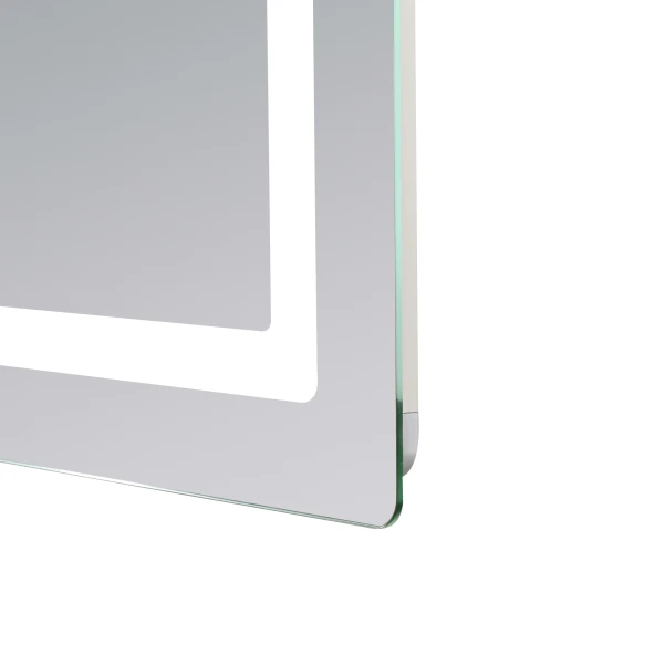 Зеркало Lidz Kubis (KU2) 800х600 с LED-подсветкой Touch, с антизапотеванием, с диммером, рег. яркости LD78LF9048060 - 6 фото