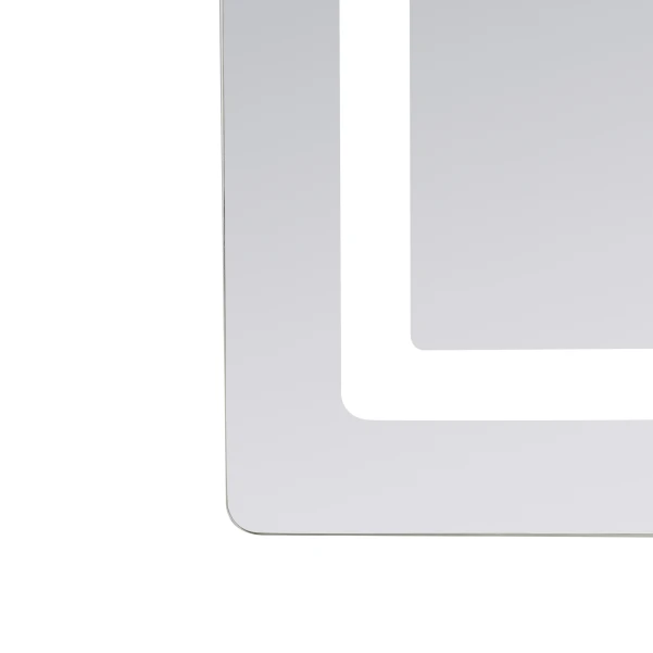 Зеркало Lidz Kubis (KU2) 800х600 с LED-подсветкой Touch, с антизапотеванием, с диммером, рег. яркости LD78LF9048060 - 7 фото