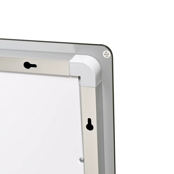 Зеркало Lidz Kubis (KU2) 800х600 с LED-подсветкой Touch, с антизапотеванием, с диммером, рег. яркости LD78LF9048060 - 9 фото