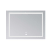 Зеркало Lidz Kubis (KU1) 900х700 с LED-подсветкой Touch, с антизапотеванием, с диммером, рег. яркости LD78LF9049070 - 2 фото