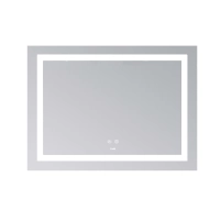 Зеркало Lidz Kubis (KU1) 900х700 с LED-подсветкой Touch, с антизапотеванием, с диммером, рег. яркости LD78LF9049070 - 3 фото