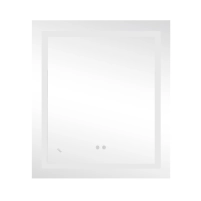 Дзеркало Lidz Kubis 700х800 з LED-підсвічуванням Touch, з антизапотіванням, з димером, рег. яскравості LD78LF9048070 - 2 фото