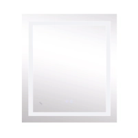 Дзеркало Lidz Kubis 700х800 з LED-підсвічуванням Touch, з антизапотіванням, з димером, рег. яскравості LD78LF9048070 - 3 фото