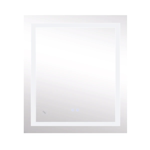 Дзеркало Lidz Kubis 700х800 з LED-підсвічуванням Touch, з антизапотіванням, з димером, рег. яскравості LD78LF9048070 - 3 фото