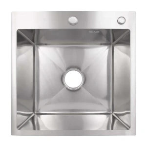 Lidz Handmade H5050H Мойка для кухни интегрированная Decor Honeycomb 2,5/0,5 мм LDH5050DEC48365