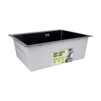 Lidz Handmade H6050HB Мийка для кухні інтегрована Decor Black PVD Honeycomb 2,5/0,5 мм LDH6050BDECPVD48371 - 3 фото