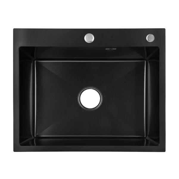 Lidz Handmade H6050HB Мийка для кухні інтегрована Decor Black PVD Honeycomb 2,5/0,5 мм LDH6050BDECPVD48371