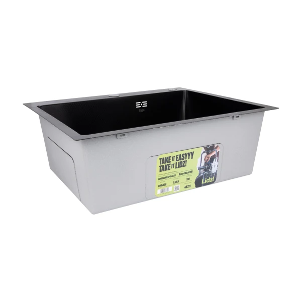 Lidz Handmade H6050HB Мийка для кухні інтегрована Decor Black PVD Honeycomb 2,5/0,5 мм LDH6050BDECPVD48371 - 3 фото