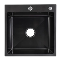 Lidz Handmade H5050HB Мойка для кухни интегрированная Decor Black PVD Honeycomb 2,5/0,5 мм LDH5050BDECPVD48369