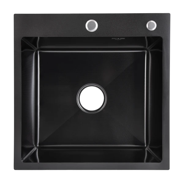 Lidz Handmade H5050HB Мойка для кухни интегрированная Decor Black PVD Honeycomb 2,5/0,5 мм LDH5050BDECPVD48369