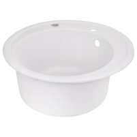 Кухонна мийка Lidz D510/200 WHI-01 (LIDZWHI01D510200) - 3 фото