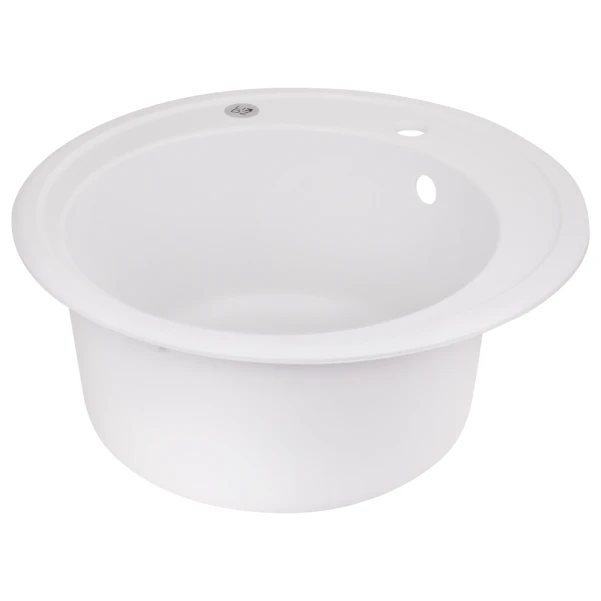 Кухонна мийка Lidz D510/200 WHI-01 (LIDZWHI01D510200) - 3 фото