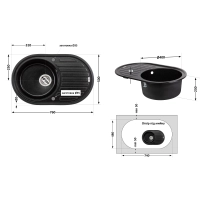 Кухонная мойка Lidz 780x500/200 BLM-14 (LIDZBLM14780500200) - 1 фото