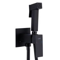 Набор для гигиенического душа Lidz Kubis 111 Black LDKUB111BLA46108 прямоугольный - 2 фото