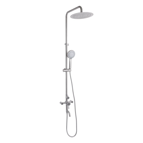 Душова система універсальна Lidz Aria 1030 на три споживача (з виливом) (k35) LDARI1030NKS34932 Nickel