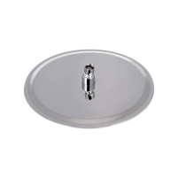 Лійка для верхнього душу Лейки Lidz Лейка 130 300 мм округла LDNIA130NKS32451 Chrome - 2 фото