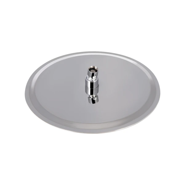 Лійка для верхнього душу Лейки Lidz Лейка 130 300 мм округла LDNIA130NKS32451 Chrome - 2 фото