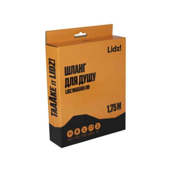 Шланг Lidz Niagara 09 1,75 м LDNIA09CRM35459 Chrome - 3 фото