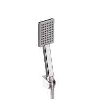 Змішувач для душу Lidz Kubis 010 (з душовим гарнітуром) (k35) LDKUB010NKS28535 Nickel - 3 фото