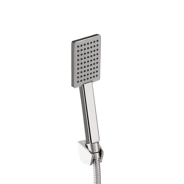Змішувач для душу Lidz Kubis 010 (з душовим гарнітуром) (k35) LDKUB010NKS28535 Nickel - 3 фото