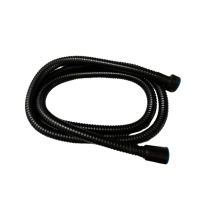 Смеситель для ванны Lidz Nicole 005 с поворотным изливом (c душевым гарнитуром) (k35) LDNIC005BLA45183 Black - 5 фото