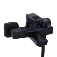 Смеситель для ванны Lidz Wawel 006 (c душевым гарнитуром) (k35) LDWAW006BLA45393 Black - 2 фото