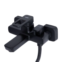 Смеситель для ванны Lidz Wawel 006 (c душевым гарнитуром) (k35) LDWAW006BLA45393 Black - 4 фото