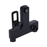 Смеситель для ванны Lidz Wawel 006 (c душевым гарнитуром) (k35) LDWAW006BLA45393 Black - 5 фото