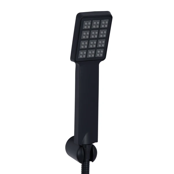 Смеситель для ванны Lidz Wawel 006 (c душевым гарнитуром) (k35) LDWAW006BLA45393 Black - 3 фото