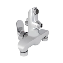 Змішувач для ванни Lidz Wieza 006 (з душовим гарнітуром) (k35) LDWIE006CRM45410 Chrome - 2 фото