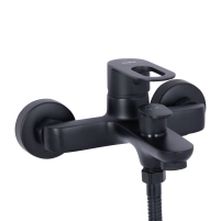 Змішувач для ванни Lidz Latwa 006 (з душовим гарнітуром) (k35) LDLAT006BLA45419 Black - 2 фото