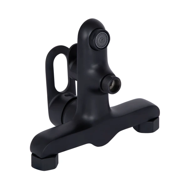Змішувач для ванни Lidz Latwa 006 (з душовим гарнітуром) (k35) LDLAT006BLA45419 Black - 4 фото