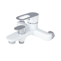 Смеситель для ванны Lidz Latwa 006 (c душевым гарнитуром) (k35) LDLAT006WHI45424 White - 3 фото