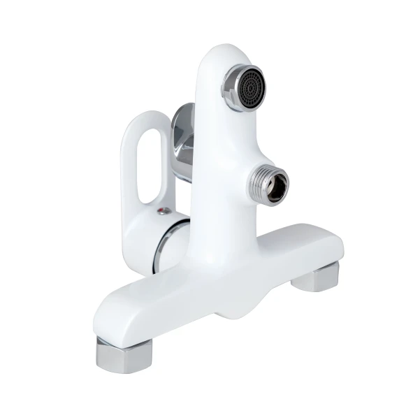Смеситель для ванны Lidz Latwa 006 (c душевым гарнитуром) (k35) LDLAT006WHI45424 White - 2 фото
