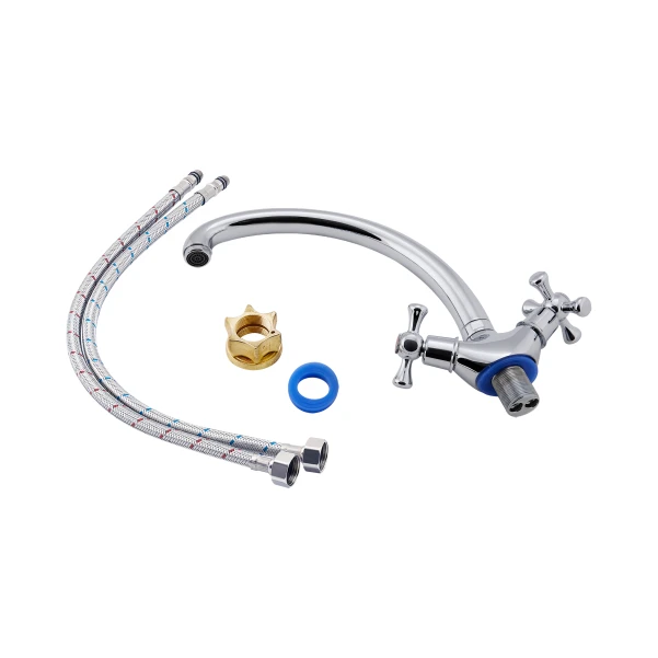 Смеситель для кухни Lidz Lamb 273F двухвентильный LDLAM273FCRM21890 Chrome - 3 фото