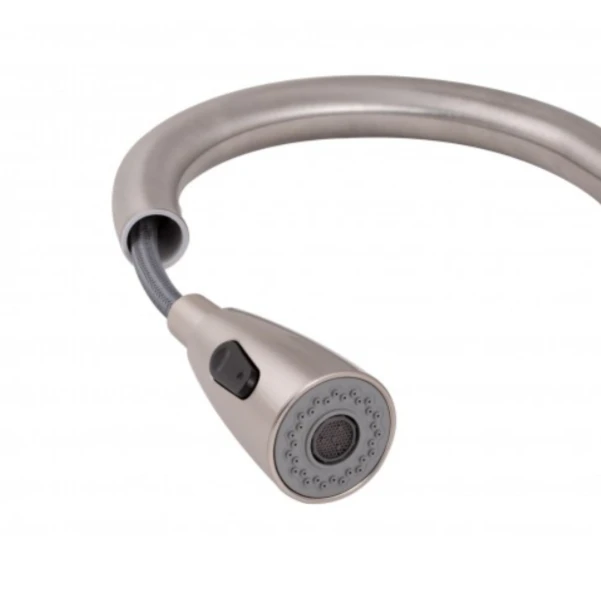 Смеситель для кухни Lidz Aria 015FL с выдвижным изливом (k35) LDARI015FLNKS34945 Nickel - 4 фото