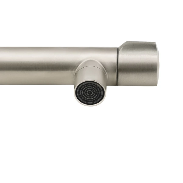 Монокран для кухні Lidz Mono 269F з нерухомим виливом LDMON269FNKS34928 Nickel - 3 фото