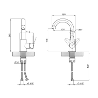 Смеситель для кухни Lidz Vida 015F2 (k35) LDVID015F2NKS43353 Nickel - 1 фото