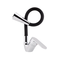 Змішувач для кухні Lidz Tani 008F3 з гнучким виливом (k40) LDTAN008F3BCR39484 Chrome/Black - 2 фото