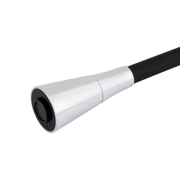 Змішувач для кухні Lidz Tani 008F3 з гнучким виливом (k40) LDTAN008F3BCR39484 Chrome/Black - 3 фото