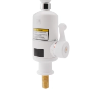 Проточний кран-водонагрівач кухонний для кухні Lidz Warm 057 LDWAR057WCR24983 White / Chrome - 2 фото