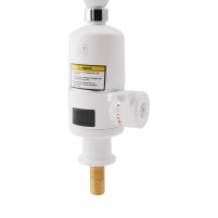 Проточний кран-водонагрівач кухонний для кухні Lidz Warm 057 LDWAR057WCR24983 White / Chrome - 3 фото