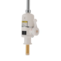 Проточний кран-водонагрівач кухонний для кухні Lidz Warm 056 LDWAR056WCR24984 White / Chrome - 2 фото