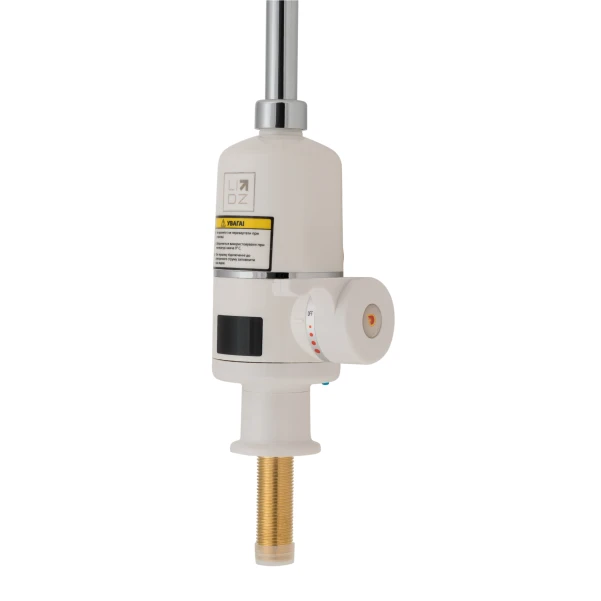 Проточний кран-водонагрівач кухонний для кухні Lidz Warm 056 LDWAR056WCR24984 White / Chrome - 3 фото