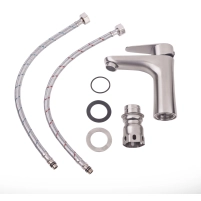 Смеситель для раковины Lidz Vida 001F (k35) LDVID001FNKS34954 Nickel - 5 фото