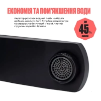 Смеситель для раковины Lidz Kubis 001F (k35) LDKUB001FBLA43376 Black - 3 фото