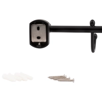 Держатель для полотенца Qtap Liberty 3 крючка 365 мм QTLIBBLM1154-3 Black - 2 фото
