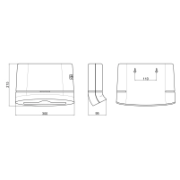 Тримач для паперових рушників Qtap Pohodli 300 мм QTDR600WP White (Držák) - 1 фото